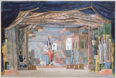 Egyptian Stage Design for Act III of 